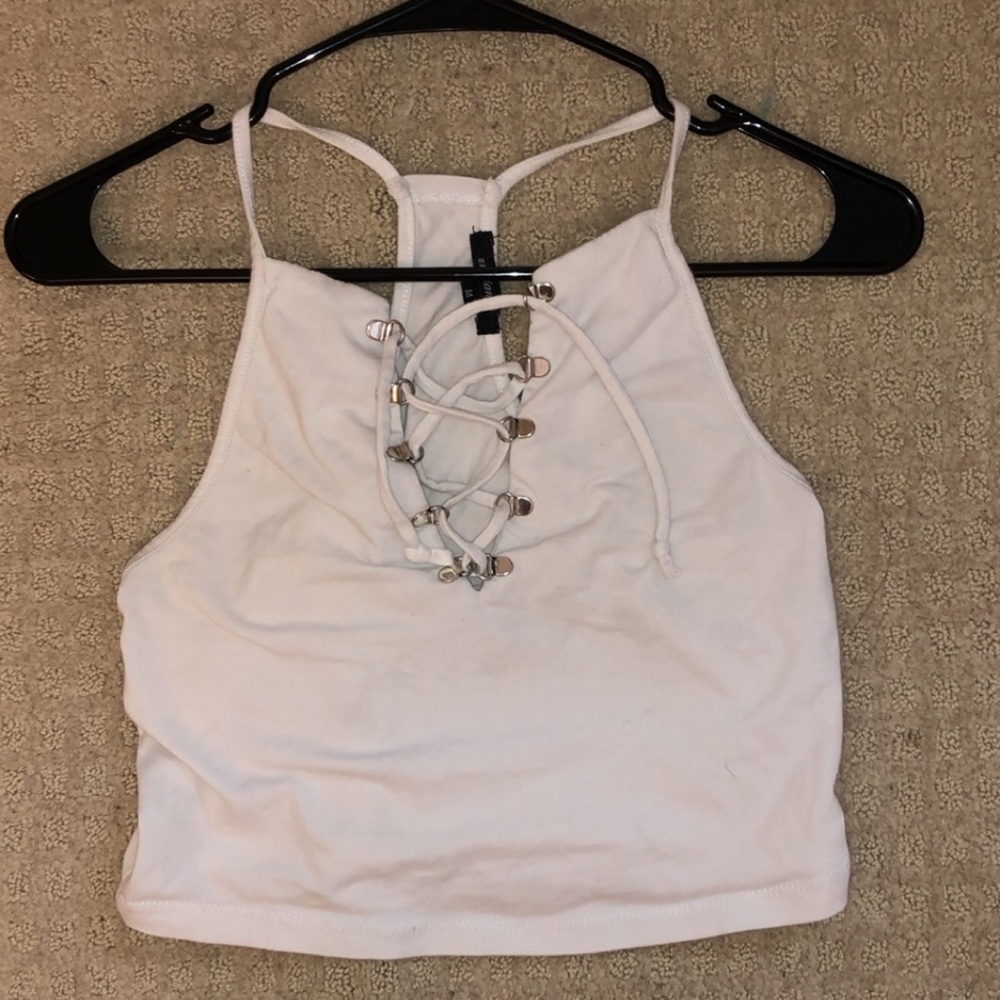 White Crop Top